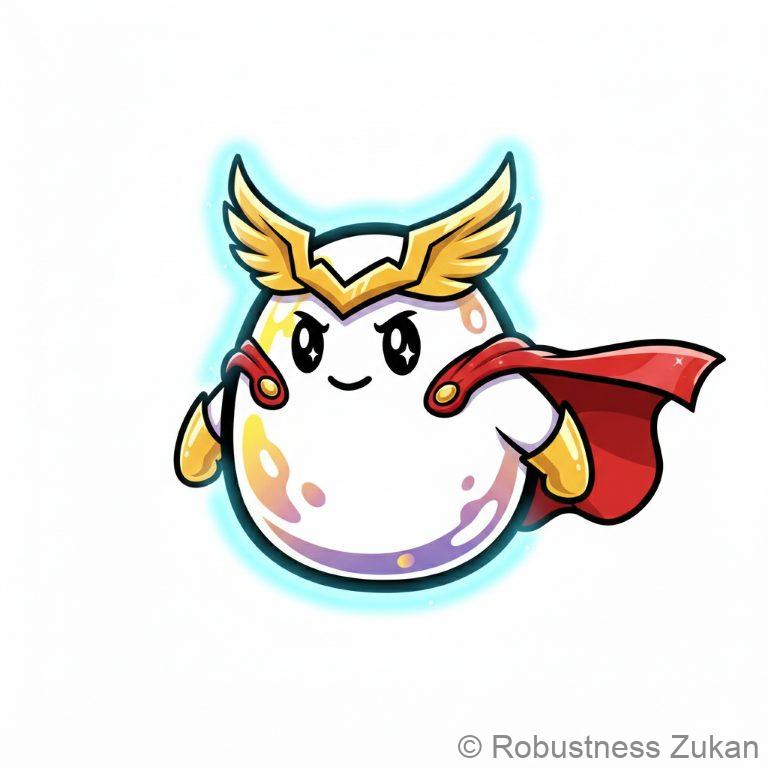 トコフェロールの進化後キャラクター・糖尿病患者の総コレステロールとLDLコレステロールを減少させる効果・黄金のティアラと赤いマントを身にまといヒーローとして覚醒したハイパー・トコフェロ騎士